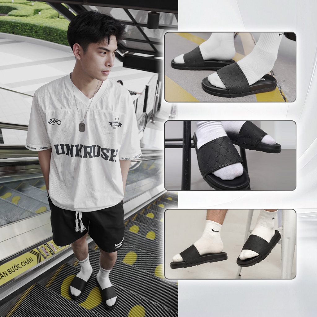 Dép Nam Nữ Quai Ngang UPYO Sand, Dép Lê Đế Cao Su Tăng Chiều Cao, Chống Trơn Trượt,BH 1năm-Sand-UD12 | BigBuy360 - bigbuy360.vn