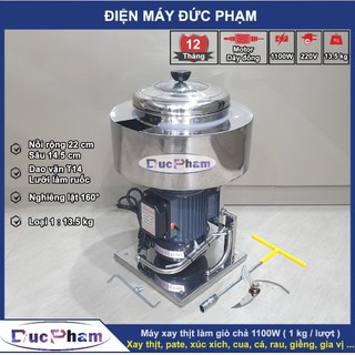  Máy xay thịt làm giò chả 1100W xay 1 kg   Lượt | Có bao đá | Máy xay thịt công nghiệp   dây đồng   