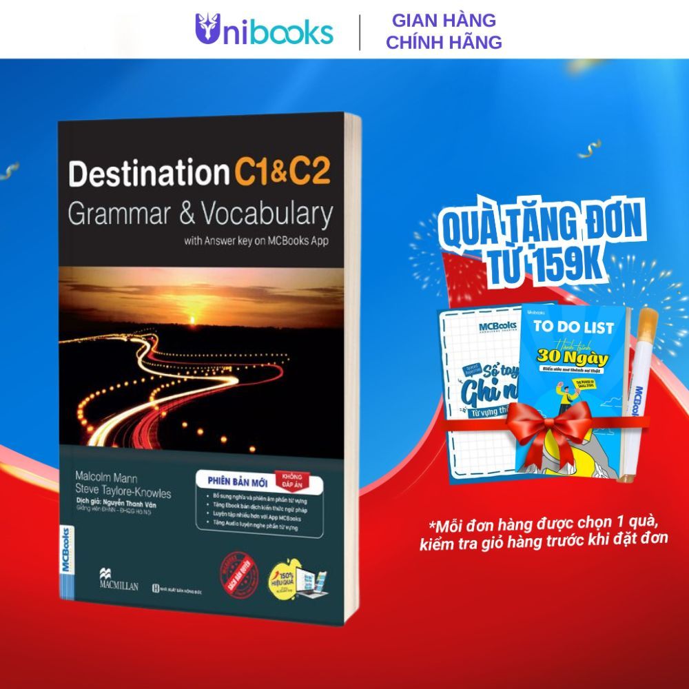 Sách - Destination C1&C2 Grammar and Vocabulary  Tặng Audio và bài tập thực hành MCBooks