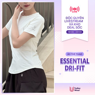 Áo thun thể thao nữ Essential Dri-FIT tập gym yoga chống tia UV chống nắng UPF 50+ Today U Wear