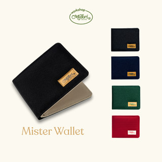 Ví Vải Đứng Nam Nữ Mister Bóp Đựng Tiền Thẻ Nhiều Ngăn Polyester Cao Cấp | Mi Midori