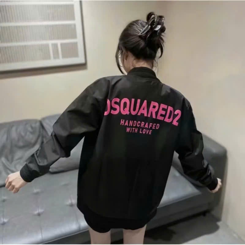 Áo Khoác Gió Chữ Hồng Vồng Nam Nữ Unisex IN Chữ D.S.Q2 Hình In Đẹp Form Rộng Chất Gió 2 Lớp Dành Cho Giới Trẻ