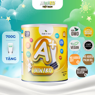 Sữa Miwako A+ Vị Vani Hộp 700g Chuẩn Hoa Kỳ - Dòng sữa hạt hữu cơ thuần thực vật cho bé từ 1 tuổi - Orgavil