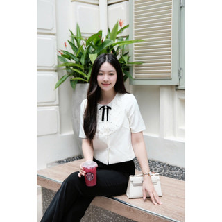  Áo kiểu nữ cổ tròn thiết kế DTM by ThaoMy - Daisy Top 