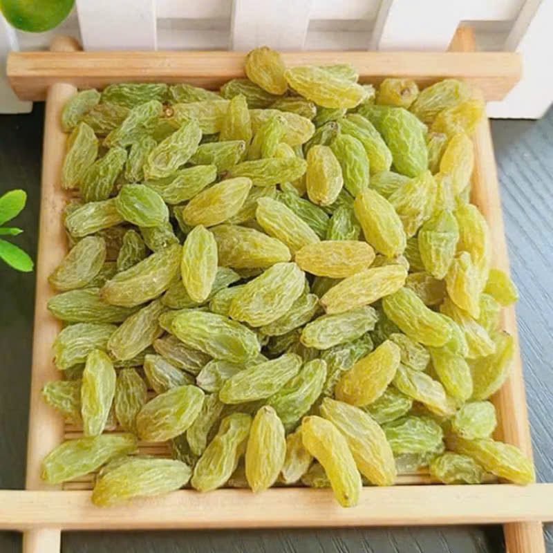 1KG Nho Khô Không Đường Sấy, Nho Khô Mỹ Xanh Sấy Dẻo Hàng LOẠI 1