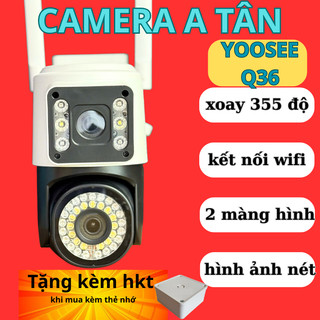  Camera Yoosee Wifi Ngoài Trời 2 Mắt Xem cùng Lúc Góc Rộng Đàm Thoại 