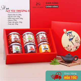 [Set Quà Tặng DALA - Tặng Thiệp] - Hộp Quà Hạt Dinh Dưỡng Cao Cấp, Phù Hợp Làm Quà Tặng Sang Trọng