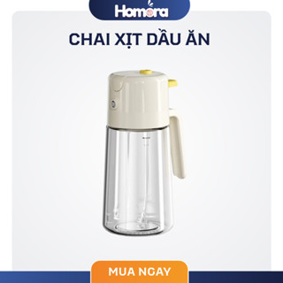  Bình Xịt Dầu Ăn Phun Sương Bằng Thủy Tinh Tiện Lợi - Chai Xịt 500ml Phân Bố Dầu Đồng Đều Có Thể Phun Hoặc Rót 