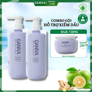 Combo Dầu Gội Ganiva Mua 2 Gội Tặng 1 Dầu Xả Hỗ Trợ Giảm Gãy Rụng Mềm Mượt Tóc 