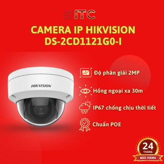  Camera IP HIKVISION DS-2CD1121G0-I   DS-2CD1321G0-I Full HD 2M trong nhà có POE chính hãng 