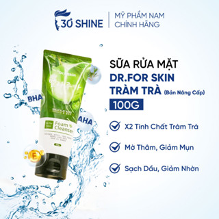  Sữa Rửa Mặt Nam Dành Cho Da Dầu Mụn Dr.FORSKIN Tràm Trà 100g - Hỗ Trợ Làm Sạch Giảm Mụn Sáng Da 