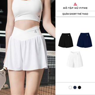  Quần short thể thao nữ Fitme Glow co giãn thoáng khí tập gym chạy bộ pickleball tennis QSGL01 