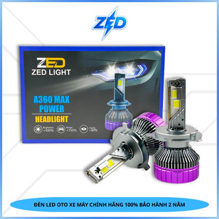  Đèn Pha LED A360 MAX POWER ZED LIGHT - 180W Ánh Sáng Siêu Rộng Pha Chiếu Xa 200m - Lắp Oto Con SUV Bán Tải Xe Công 