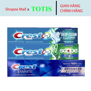 Kem đánh răng Crest 3D White tẩy trắng răng của Mỹ