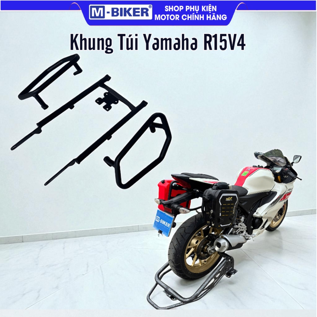 Khung Túi Không Cần Baga Yamaha R15V4 Khung Túi R15V4 MBiker Gắn Túi Hông Dễ DàngChuẩn Zin,Tiện Lợi