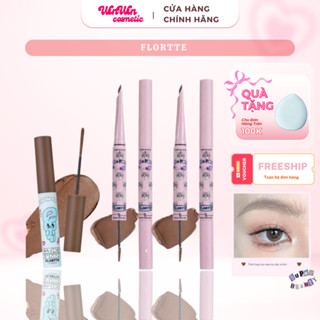   FLORTTE  Chì kẻ mày mascara lông mày 2 đầu Flortte Meow chống nước lâu trôi 