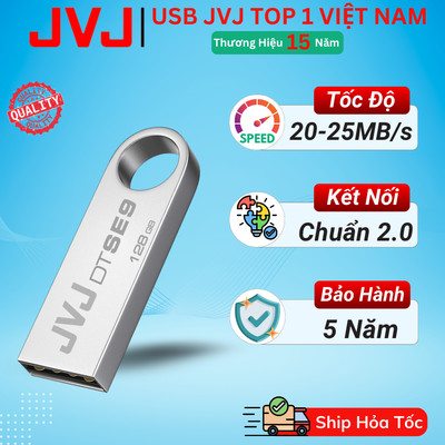 USB SE9 JVJ 128Gb 64Gb 32Gb USB 2.0 Thiết Kế Nhỏ Gọn,Vỏ Kim Loại, Kháng Nước- Bảo Hành 5 Năm