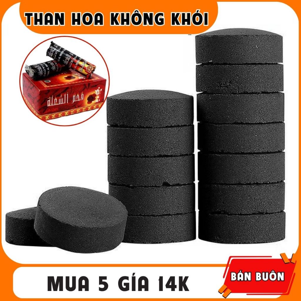 Than Hookah 1 Gói (10 Viên) Không mùi, Không Khói Chính Hãng An Toàn Với Sức Khỏe