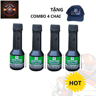(HÀNG MỚI VỀ)Combo 4 Xúc Động Cơ MAXPRO,Phụ gia Nhớt Maxpro 75ml, Phụ Gia Xe Máy