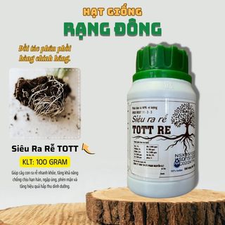  Phân Bón Lá NPK Vi Lượng TOTT RE 11-3-3  Hủ 100g  Siêu Ra Rễ Đâm Chồi Mạnh Ra Lá Nhanh - Hạt giống Rạng Đông 