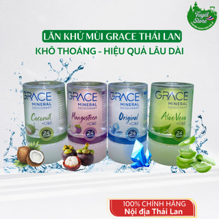  Lăn Khử Mùi Đá Khoáng Grace Kiểm Soát Mồ Hôi 24h Thái Lan lăn nách phèn chua Thái Lan 