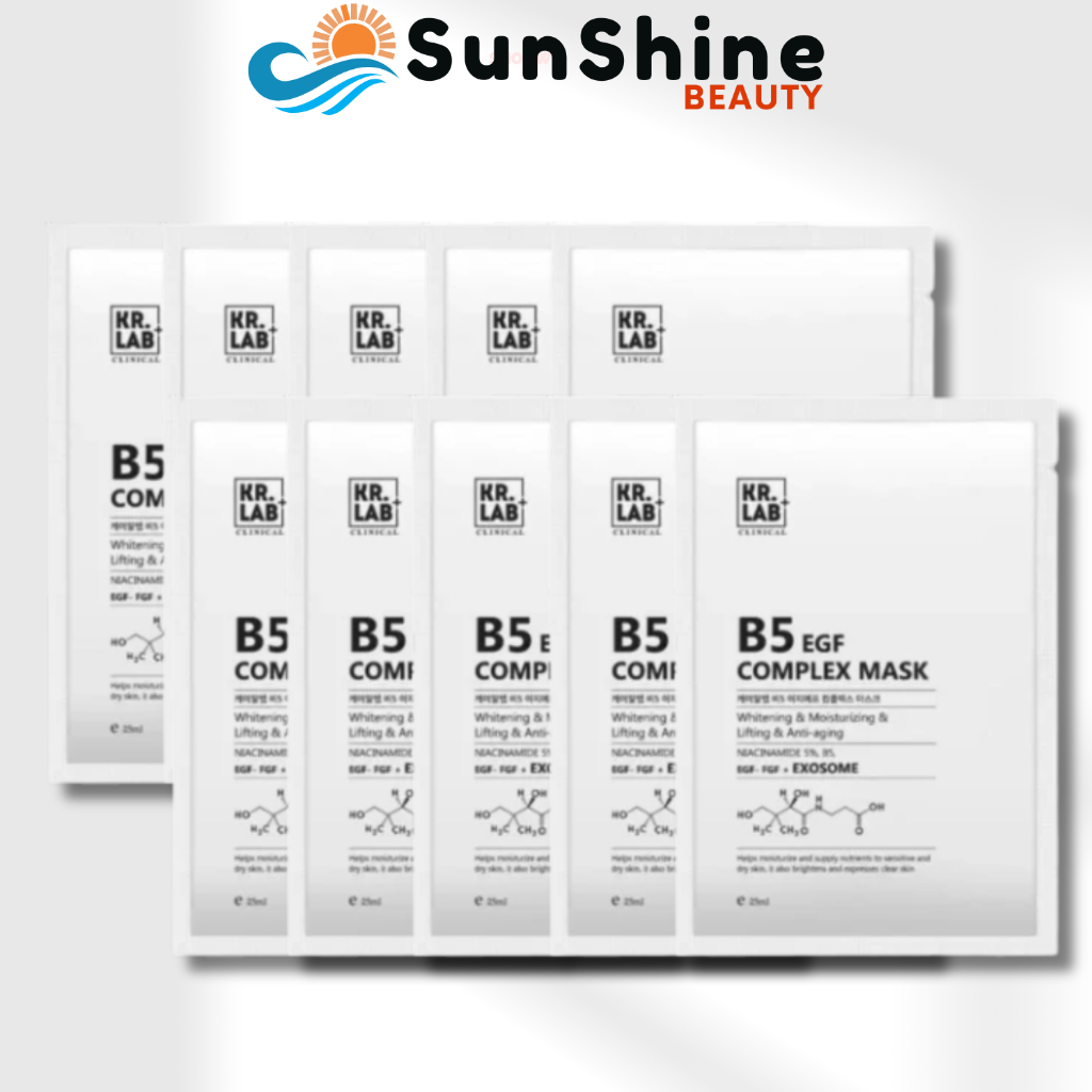 [COMBO 10 MIẾNG] Mặt nạ Kr.Lab Clinical B5 EGF Complex Mask 25ml