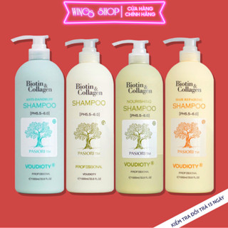 Cặp Dầu Gội Xả Biotin Collagen Giúp giảm rụng tóc, ngăn gàu, kiềm dầu, phục hồi hư tổn 500ml/1000ml