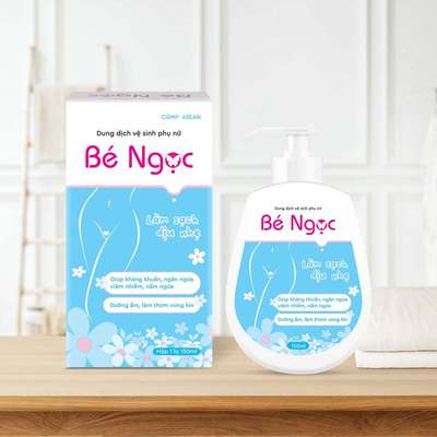 Dung Dịch Vệ Sinh Nữ Bé Ngọc Làm Sạch Dịu Nhẹ, Giảm Viêm, Ngừa Nấm 150ml
