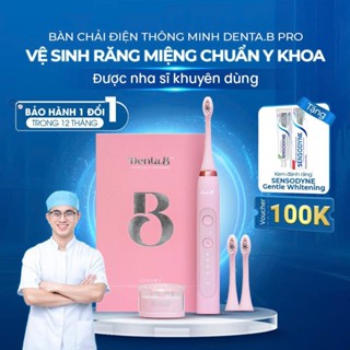 Bàn Chải Điện Denta.B Pro Dành Cho Người Niềng Răng – 9 Chế Độ, Lông Mềm, Sạc Cảm Ứng IPX7, Bảo Hành 12 Tháng