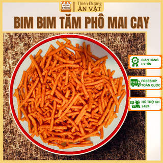   GIÒN RỤM  Bim Tăm Phô Mai Cay - Cay Cay Đậm Vị Giòn Rụm - Snack Bim Bim Phô Mai Cay 