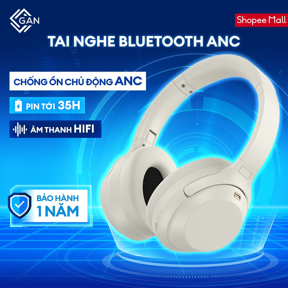 Tai Nghe Bluetooth Chụp Tai M4-ANC CHỐNG ÔNG CHỦ ĐỘNG,Tai nghe Gaming Có Mic, Âm Thanh Nổi HI-FI | BigBuy360 - bigbuy360.vn