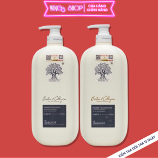 (Mẫu Mới) Cặp Dầu Gội Xả Biotin Collagen Voudioty Trắng 500ml-1000ml | Giảm Rụng Tóc, Kích Mọc Tóc, Phục Hồi Tóc Khô Xơ