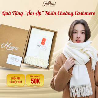  Hộp Quà Tặng Khăn Choàng Ấm JIRAMI Khăn Dạ Cashmere Dày Dặn Êm Mịn Giữ Ấm Mùa Đông Du Lịch Du Học 