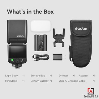 TA Camera: Đèn Flash Godox V480, Mới 100%