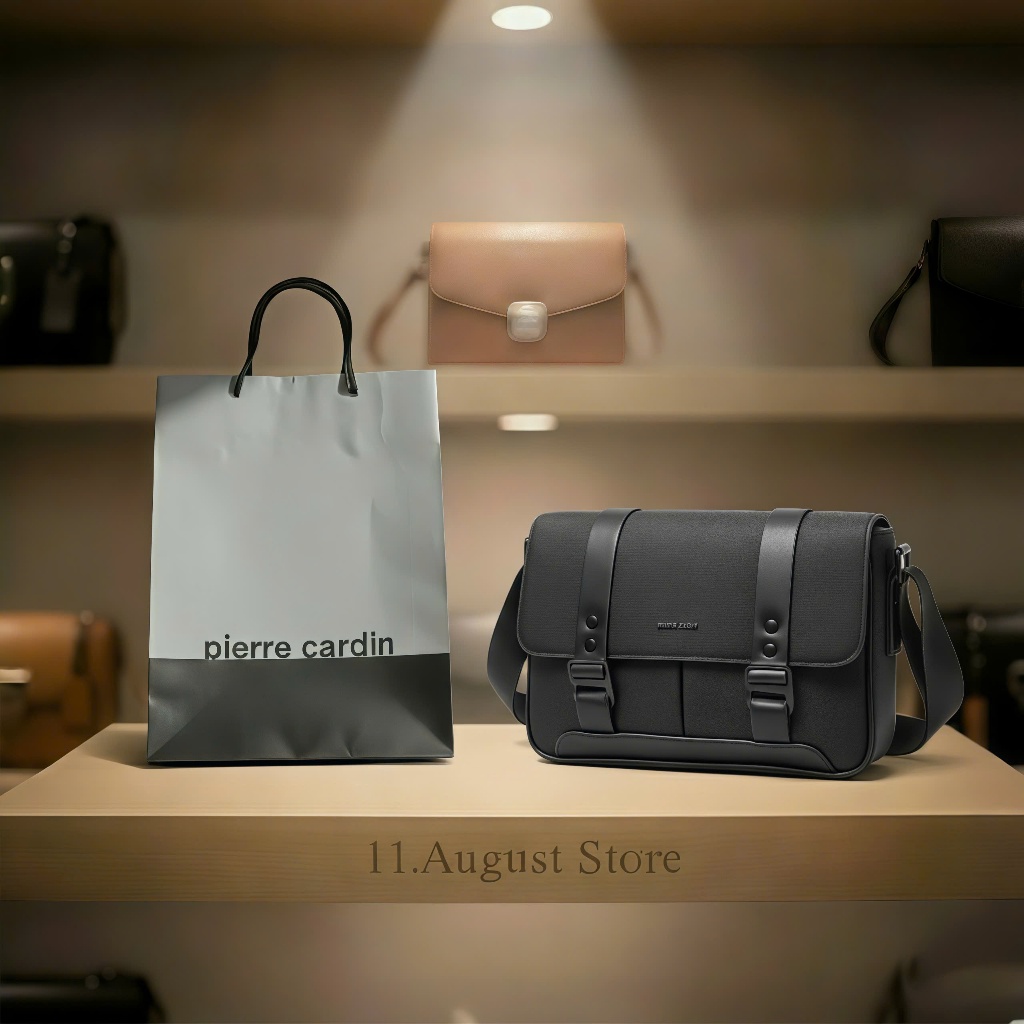 Túi Đeo Chéo Nam Pierre Cardin – Túi Hộp Water Resistant, Chống Thấm, Chống Xước