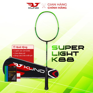 Vợt Cầu Lông KUNO Super Light K88 Full Carbon Thân Dẻo 6U Trợ Lực Tốt Phù Hợp Với Người Mới Chơi Tặng Kèm Quấn Cán
