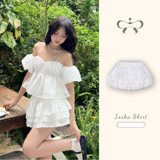 AREUM Chân váy xòe ISSHA Mini Skirt cạp thấp dáng ngắn bo chun [CÓ QUẦN BẢO HỘ]