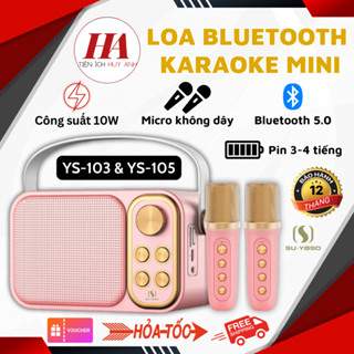 Loa Bluetooth Mini Karaoke Kèm Micro YS-105 và YS-103 SU-YOSD -  Bass cực đã tai , Âm thanh siêu hay