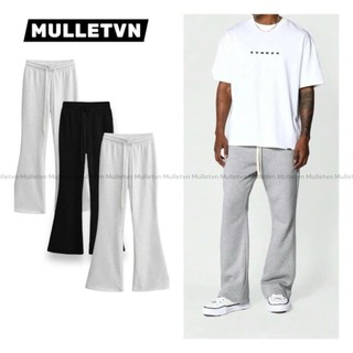  Quần Loe Nhẹ Nỉ 2 da Nam Nữ unisex Chất nỉ quần thể thao ống rộng Mullet Hot Trend 
