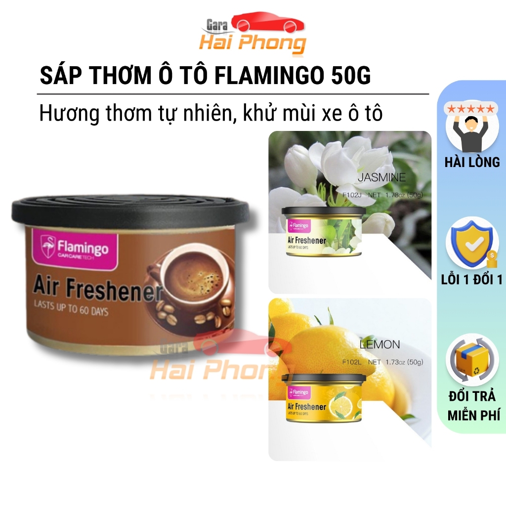 Sáp Thơm Ô Tô Flamingo F102 50g - Hãng Phân Phối Chính Thức - Garahaiphong