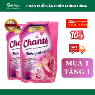  Nước Giặt Xả Chanté 8-in-1 Hoa Hồng Pháp Ohara Túi 3.05kg - Sạch Sâu Thơm Bền Lâu Mua 1 tặng 1 