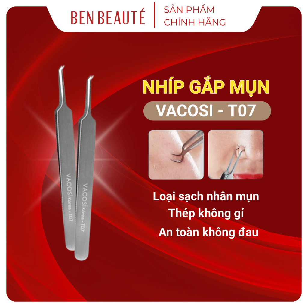 Nhíp Gắp Mụn Cám Vacosi T07 1 Cây