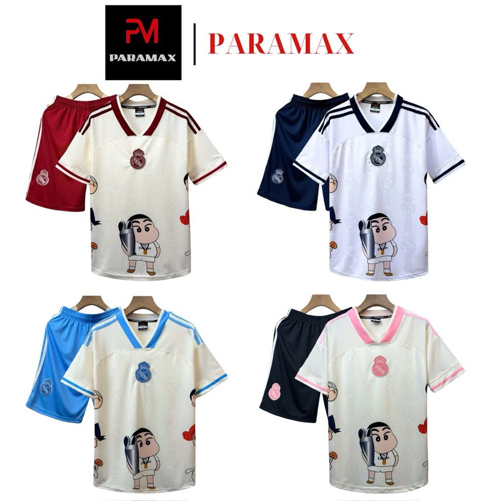 Bộ quần áo bóng đá, đồ đá banh REAL CUSHIN  logo THÊU thun lạnh cao cấp LOẠI I Top Sport