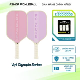 Vợt pickleball Facolos Olympic (16mm) công nghệ lớp phủ thế hệ mới, vợt pickleball dành cho newbie