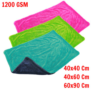  Khăn Lau Xe Sợi Xoắn 2 Mặt Cao Cấp MuSaNa – Định Lượng 1200GSM – Siêu Thấm Hút – Mềm Mịn – Không Trầy Xước 