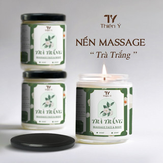 Nến Massage TRÀ TRẮNG / Massage Face & Body / Dưỡng ẩm da mềm mịn / Giảm nhức mỏi cơ thể / Chuyên dụng cho spa