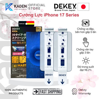   Chính Hãng   Có Khung  Kính Cường Lực iPhone Series Dekey 3D MASTER GLASS QUINTESSENCE 10H Viền Mỏng Không Lẹm 