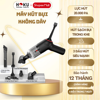 Máy Hút Bụi Cầm Tay Mini Không Dây HOKU Hút Bụi Giường, Ô Tô Lực Hút Siêu Mạnh 20.000PA - MHB02