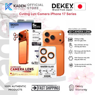   Chính Hãng  Cường Lực Camera iPhone 17 Series Dekey 3D Master Glass Titanium 