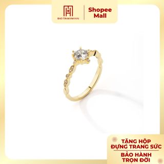  Nhẫn vàng 10K Bảo Tín Mạnh Hải thiết kế sang trọng cá tính PYN1V10CZH-508022 